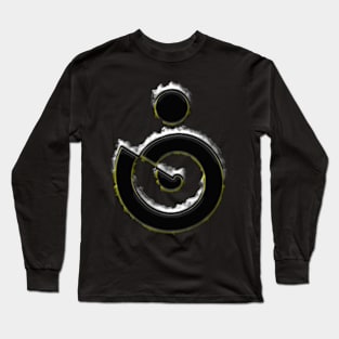 Geometrical Oval Metal Industrial Art Symbol Long Sleeve T-Shirt